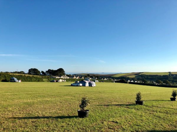 tents in a field